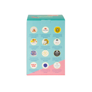 12 sonnige Gin Grüße aus Südafrika und Kenia. Diese Gins sind in der Box.