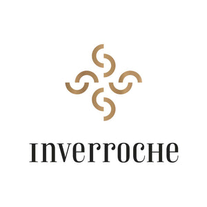 Schwarz und Goldenes Logo der Marke Inverroche Distillery aus Stillbai Südafrika